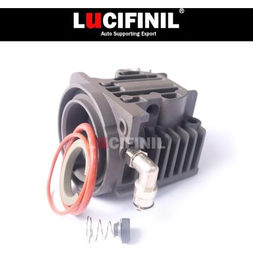 LuCIFINIL Air Suspension Pump Cylinder Head With Piston Ring collet connection For VWTouareg Cayenne 7L0698007D 4L0698007D