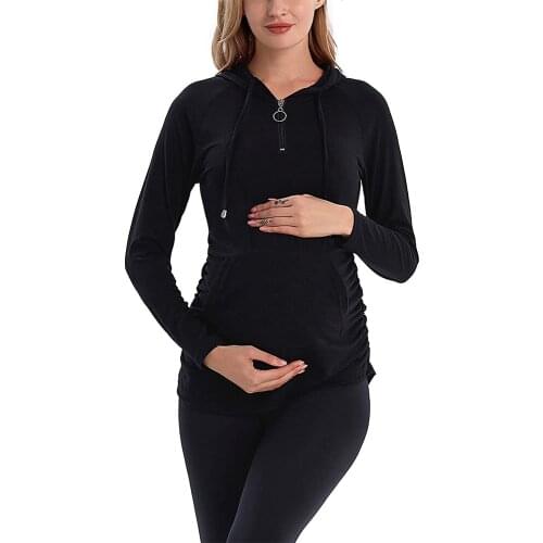 WISEFIN Long Sleeve Maternity T-Shirts