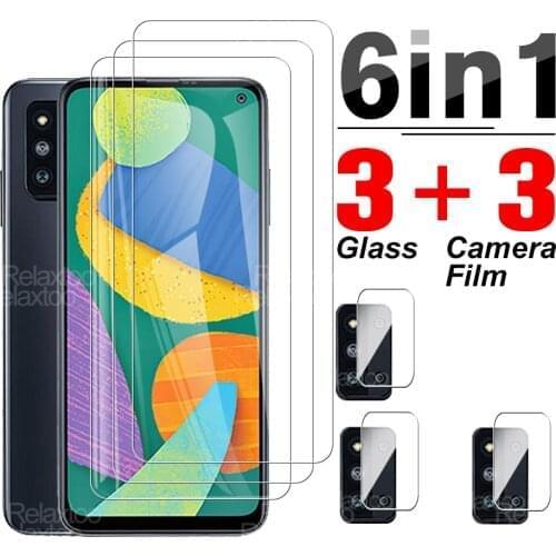 6 in 1 Camera Protector Glass For Samsung Galaxy F52 5G On Samsun F 52 6.6" SM-E5260 Safety Protective Phone Screen Cover Film
