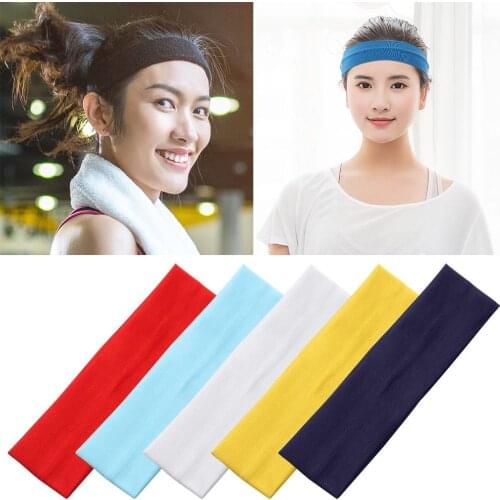 1PC Ribbon Hair Accessories Yoga Headwear Fitness Solid Color Yoga Hair Bands Sports Headbands Elastic