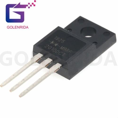 10PCS MBRF20100CT TO220F MBRF20100 TO-220F 20A 100V TO-220