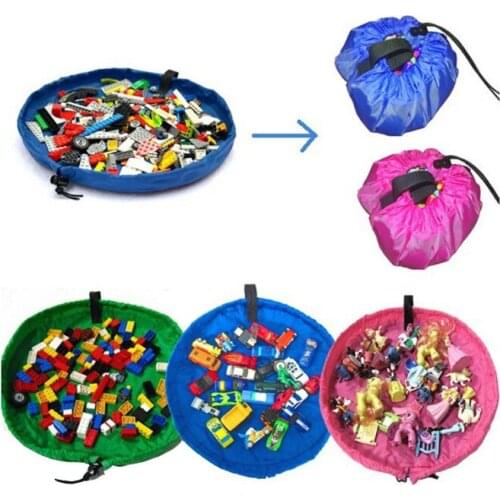 2pcs/ Bag Toy bag toy organizer and floor activity mat/PlayBag toy storage and cleanup a breeze-Turns into a shoulder bag