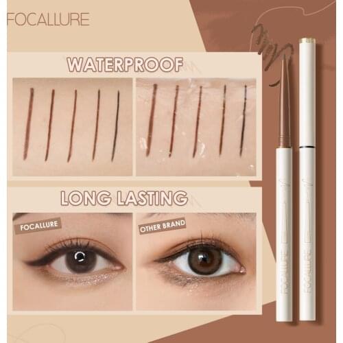 Automatic Eyeliner Long Last Sweatproof Waterproof Eye Liner Pencil Non-marking Eyeliner Lady Beauty Tools Flexible Brush