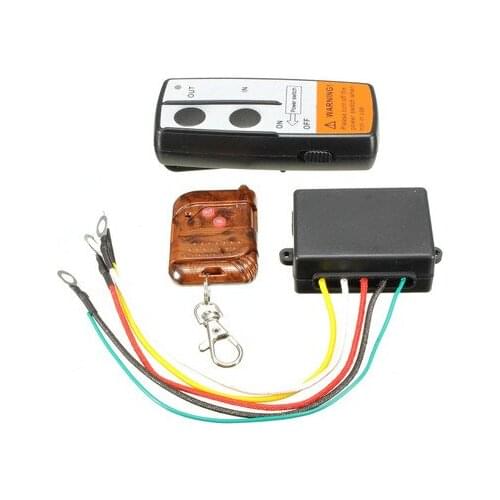 2V 50ft Car Smart Winch Wireless Remote Control Switch Set For Jeep Truck ATV Indicator Light Universial