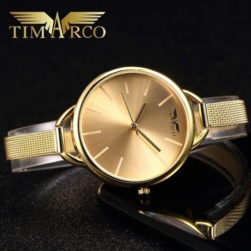 TIMARCO Top Nice Plush Watches Ultrathin Women Wristwatch Quartz Clock Pretty Hodinky Simple Ceasuri Montre Femme Reloj Mujer