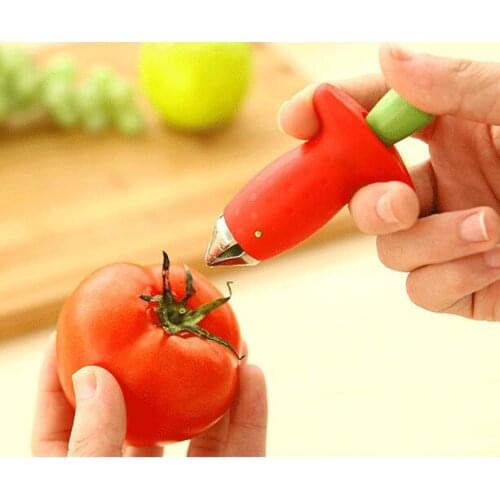 Fast shipping Strawberry Tomatoes Corer Stem Huller Remover Stalks Stem Remover Fruit Vegetable Digging Tools