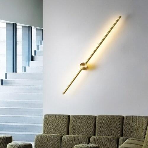 Minimalist LED Wall Lamp Home Decoration Mirror Wall Light Hotel Living Room Bedroom Dining Room Indoor Lighting Mirror Light