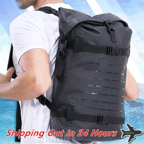 2021 new Nitecore WDB20 20L Outdoor waterproof Backpack 500D TPU Lightweight Dry Bag for Water Sports Outdoor Activities Black