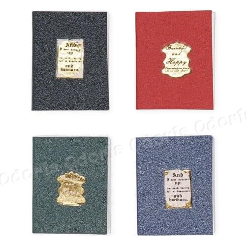 Odoria 1:12 Miniature Cookbook and Storybook Bedroom Book Model Living Room Home Set Dollhouse Accessories Doll House Decoration