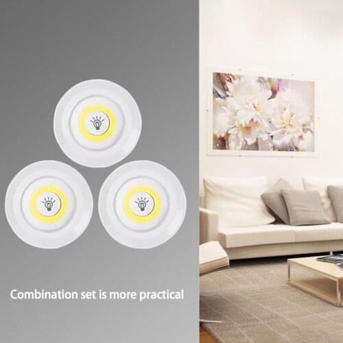 Creative LED Wardrobe Light Adjustable Remote Control Push Button Showcase Lamp For Stairs Kitchen Bathroom Wardrobe Night Light