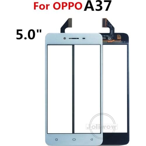 For OPPO A37 touch screen panel Front Outer Screen Glass Lens cover replacement parts For oppo A37 A 37 Phone touch Front glass