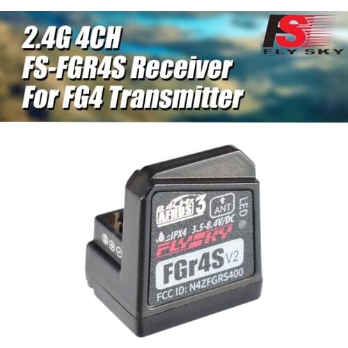 Flysky FGR4S FS-FGR4S Receiver 4CH 2.4G Receiver Can Be PPM/IBUS Output for Flysky FS-FG4 Transmitter