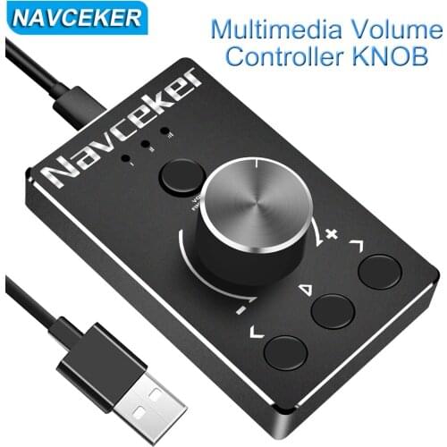 Volume Controller Multimedia Pc Computer Speaker Volume Controller Knob With One-Click Mute Function And 3 Volume Control Modes