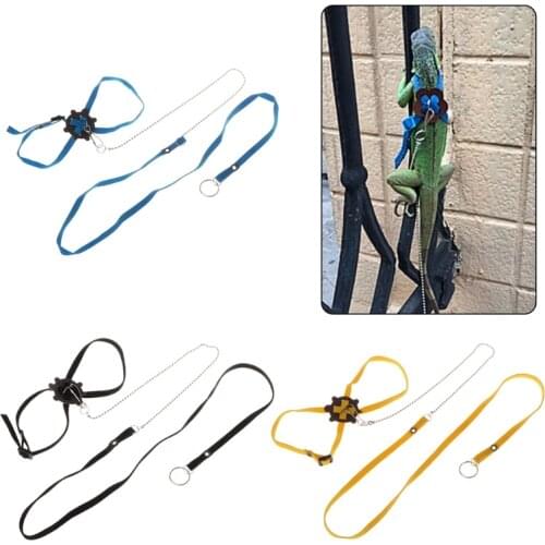 Pet Harness Reptile Leash Turtle Lizard Adjustable Outdoor Training Soft Strap