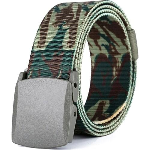 New Men and Women Canvas Nylon Belt Fashion Automatic Buckle Belts Women Outdoor Tactical Belt Military Male Strap Waist Belts