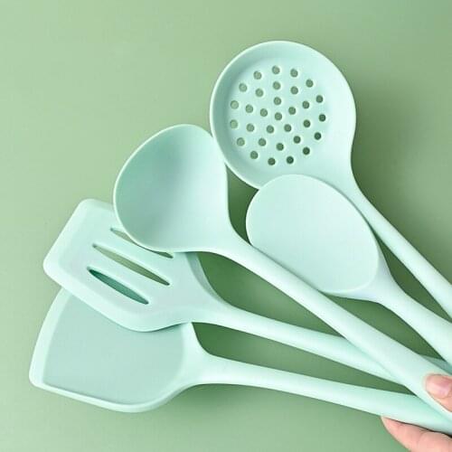 Silicone For Soup Cooking Shovel For Non-Stick Pan High Temperature Utensils Kitchen Tools Accessories Kitchenware Gadget Sets