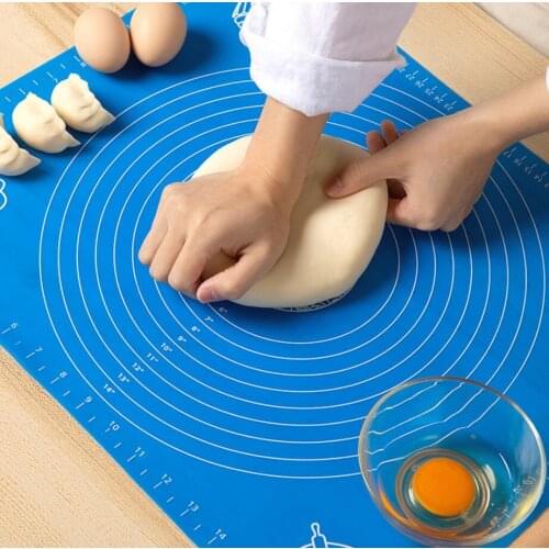 Silicone Kitchen Kneading Dough Mat Cookie Cake Baking Mat Tools Thick Non-stick Rolling Mats Pastry Accessories Sheet Pads