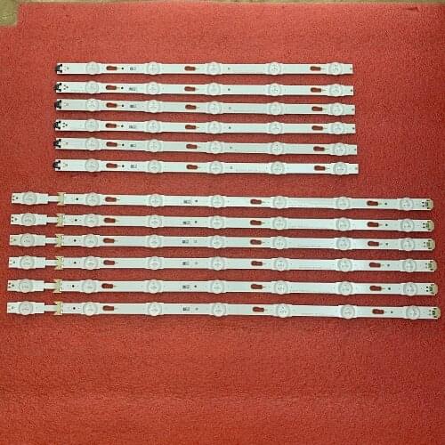 12 PCS LED Backlight Strip for Samsung UE49KU6100K UE49MU6200 UA49KU6880 UN49KU6500 UN49MU6500 LM41-00334A 00335A CY-WK049HGLV1H
