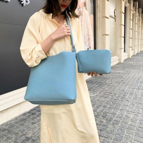 High Capacity PU Leather Tote Bags For Women 2020 Composite Bag Lady Travel Crossbody Shoulder Bags Female Simple Handbags