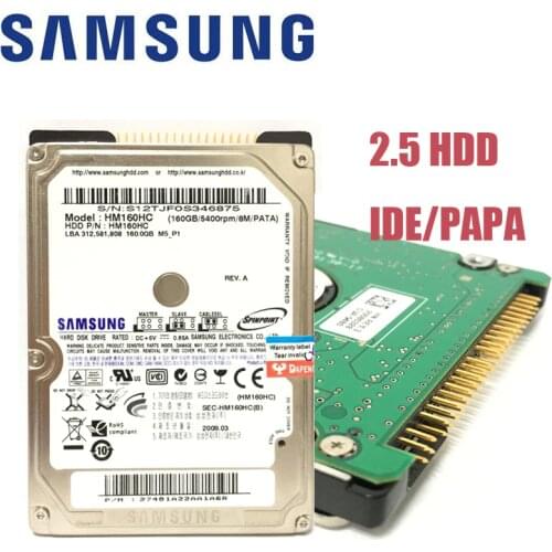 SAMSUNG Laptop Notebook 40GB 60GB 80GB 120GB 160GB 40G 60G 80G 120G 160G 2.5 HDD 5400rpm 8M PAPA IDE Internal Hard Drives disk