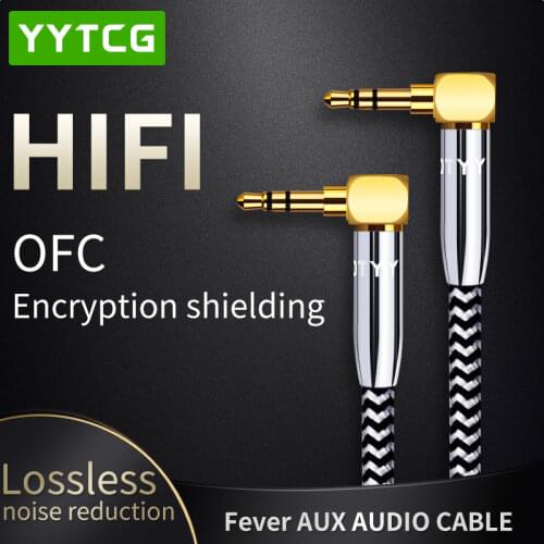 YYTCG HiFi 3.5mm to 3.5mm Earphone Connecting Wire AUX Audio Cable Male to Male 3.5mm Car Recording Cable