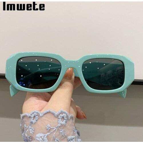 Imwete Green Sunglasses Women Men Vintage Steampunk Eyeglasses Luxury Brand Designer Retro Black Punk Eyewear UV400