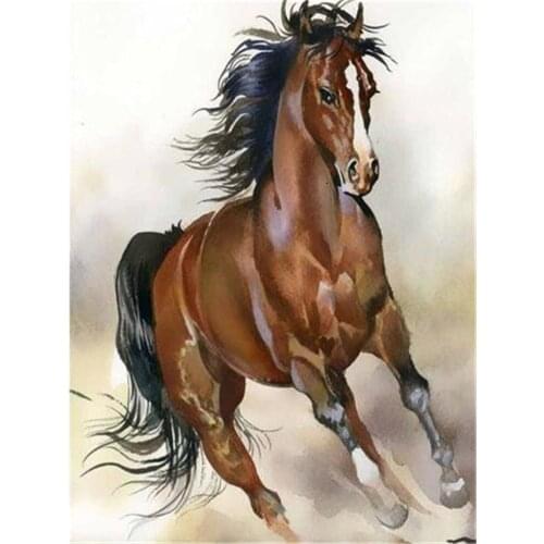 Animal Horse Printed 11CT Cross Stitch DIY Embroidery Set DMC Threads Knitting Handicraft Craft Painting Sales Jewelry