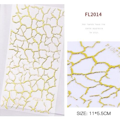 Mtssii Gold /Silver 3D Nail Sticker Curve Stripe Lines Gradient Adhesive Striping Tape Foil Nail Art Decor Foils DIY Accessory