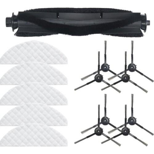 14Pcs for Roidmi EVE Plus Robot Vacuum Cleaner Main Brush Side Brush Disposable Cleaning Cloth Replacement Parts