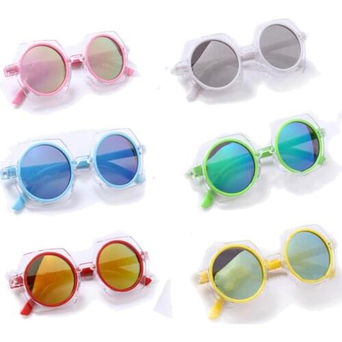 2021 Kids Vintage Funny Sunglasses Irregular-shaped Anti-UV Shades Glasses Girls Boys Outdoors Beach UV400 Goggles