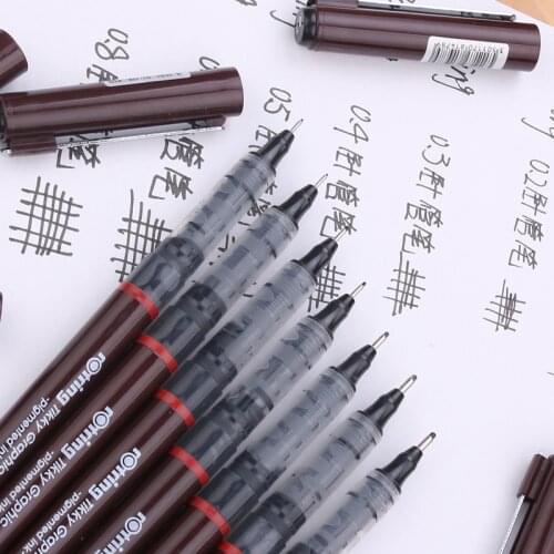6PCS Germany Rotring TIKKY GRAPHIC Disposable Fine Line Pen Drawing Pen