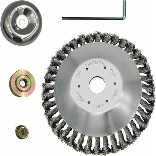 8-inch Lawn Mower Trimmer Head Wire Pruner With Adapter Accessories Garden Cleaning Tool