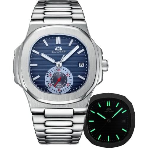 Automatic Mechanical Watch Mens Top Luxury Brand 40MM Mens Watch Fashion Stainless Steel Strap Multifunction Waterproof Watch