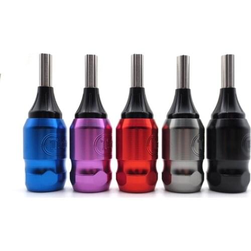 CNC Craft Aluminum Steel Cartridge Tattoo Grip 27mm with Adjustable Tube for Rotary Tattoo Machines
