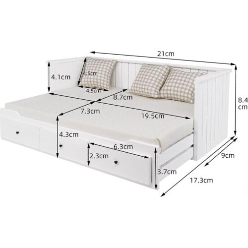 Wooden Dollhouse Miniature Furniture Living Room Sofa 1/12 Decor Kids Toy