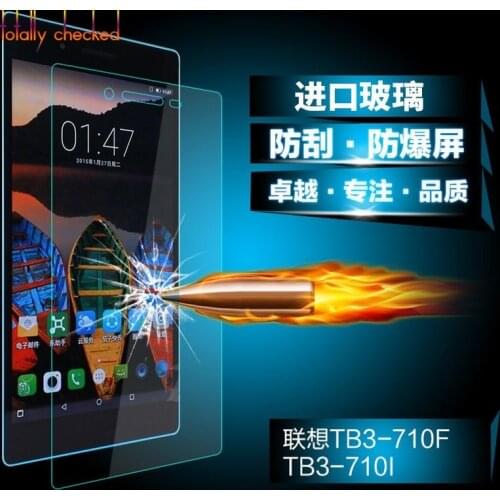 For Lenovo Tab3 7 Essential 710 TB-710F TB3-710F (Tab 3 710F) 7.0" + Cleaning Kit 9H Tempered Glass Screen Protector Film