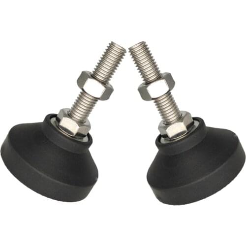 M8x50mm Adjustable Screw furniture support legs Universal Hooves Fixed Anchor Cup for machine anti-skid shock absorber protector
