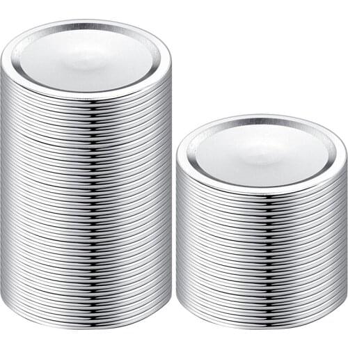 200-Count,Wide Mouth Canning Lids for Ball, Kerr Jars - Split-Type Metal Mason Jar Lids for Canning - 86mm Canning Lid