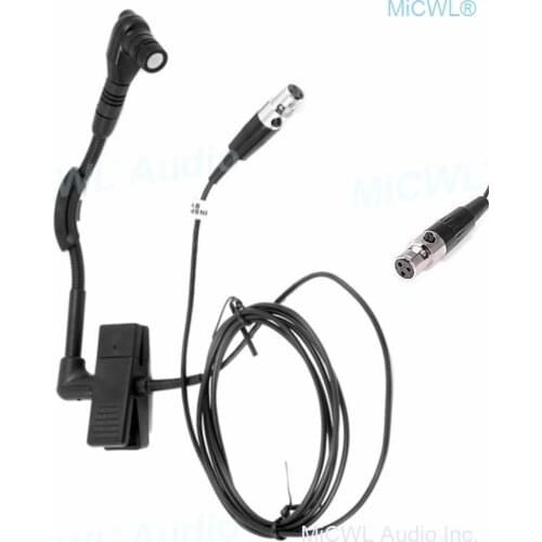 Mini 3Pin XLR Pro Instrument Microphone For AKG Samson Gemini Wireless System Music Guitar Bass Wind Drums Percussion Piano Sax