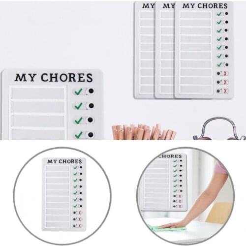 Multicolor Unique Creative Clear Planing Memo Board ABS Message Chacklist Board Slide Button for Student