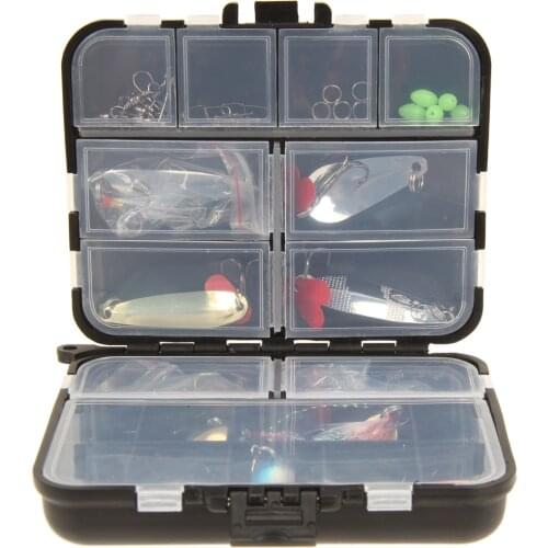 37Pcs/Set Fishing Hook Kit Metal Spoon Fishing Lure Kits Spinning fishing lures with Box Fishing Tackle Pesca Fishing Accessorie