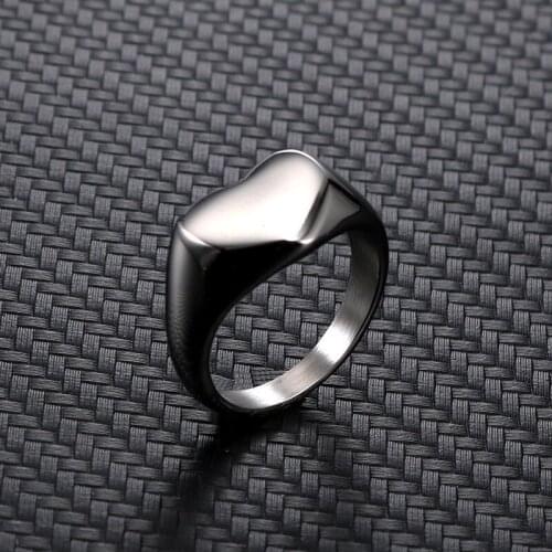 Jingyang 316l Stainless Steel Heart-shaped New Fashion Jewelry Ring For Girls And Women
