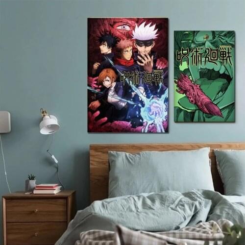 Jiu-Jitsu Kaisen Poster Anime Picture Wall Art Canvas Painting Bedroom Home Decor