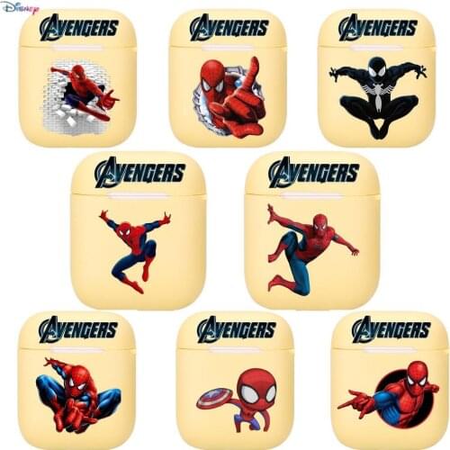 Disney Marvel Spider-Man Silicone Case For Apple Airpods 1/2 Cover Protective Earphone Case Headphones Cases Protective For Appl