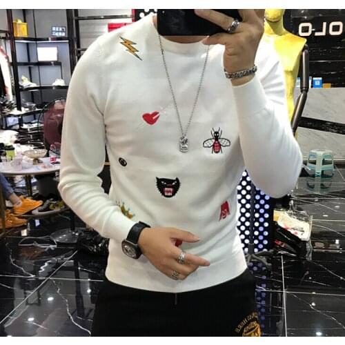Mens Causal O Neck Sweater d Autumn Winter Christmas Pullover Knitted Jumper Sweaters Slim Fit Male Clothes