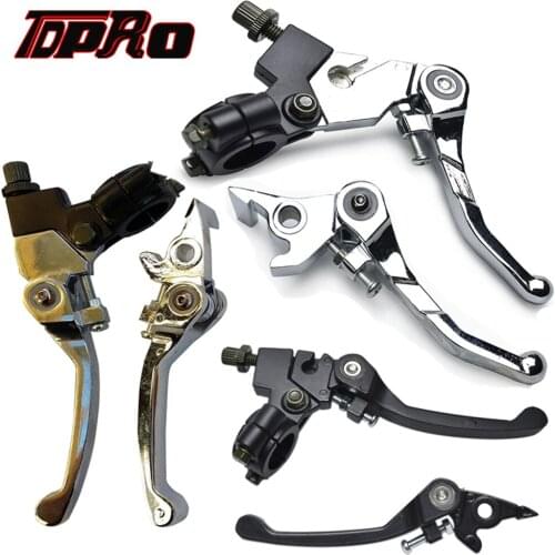 TDPRO Pair Front Folding Brake Clutch Lever For 7/8" 22mm Motorcycle Handlebar Fit Honda XR50 CRF50 50cc to 125cc Dirt Pit Bikes