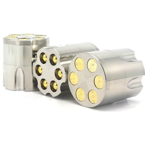 3 Layers Metal Herbal Herb Tobacco Grinder Smoke Grinders Weed Herb Grinder Cigarette Accessories Bullet Shape Smoking Gadget