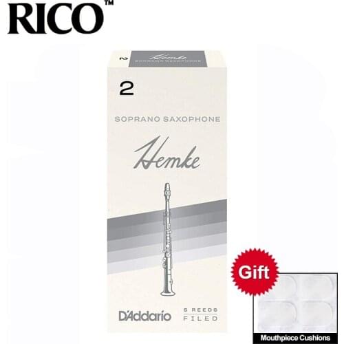 RICO Hemke Soprano Sax Reeds / Saxophone Soprano Reeds Strength 2.5#, 3# Box of 5