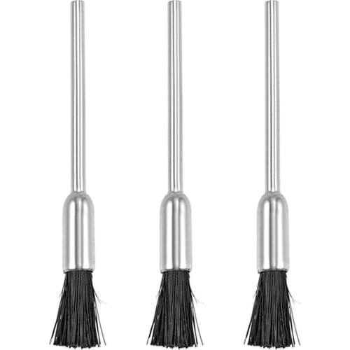 Uxcell Mini Nylon Buffing Wheels Brush 5mm X 9mm with 2.35mm Arbor for removing burrs rust dust and removing the oxide layer