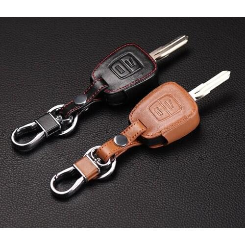 100% leather 2 button car keys cover for vauxhall Opel Astra Zafira Omega Astra Mk4 Vectra car styling